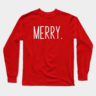 Merry. in Red Long Sleeve T-Shirt